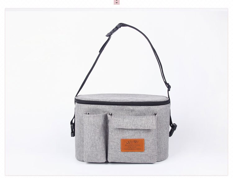 Zippered Plain Diaper Bag