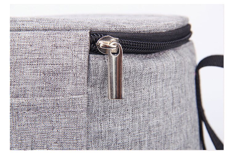 Zippered Plain Diaper Bag