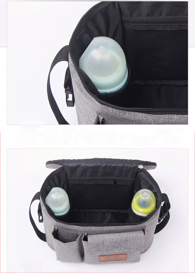 Zippered Plain Diaper Bag Zippered Plain Diaper Bag