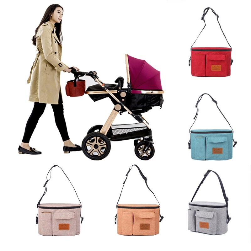 Zippered Plain Diaper Bag