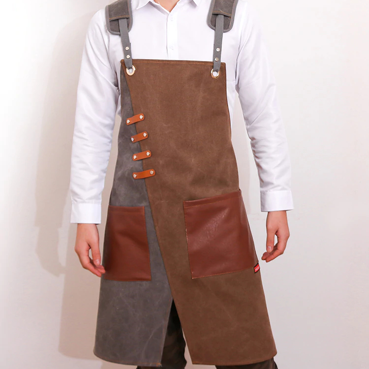 Unisex Canvas Cafe Apron easy to wear Unisex Canvas Cafe Apron easy to wear