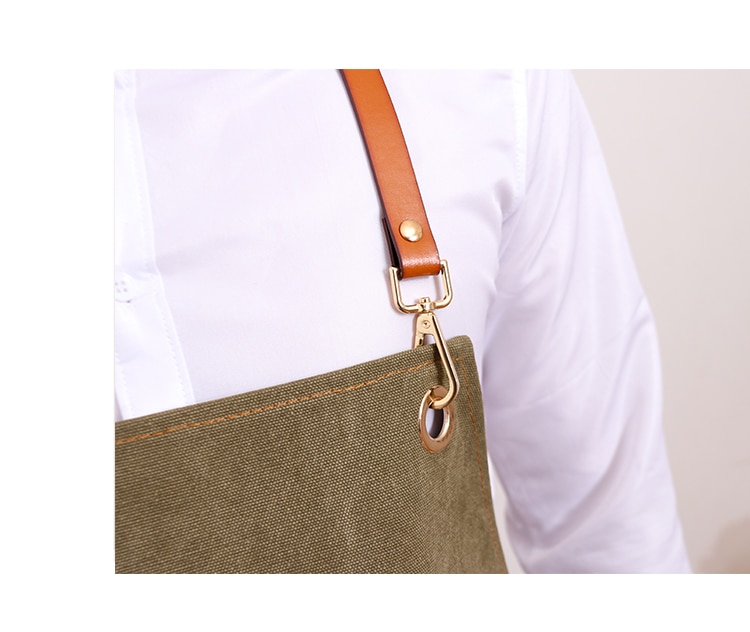 Unisex Canvas Cafe Apron Unisex Canvas Cafe Apron