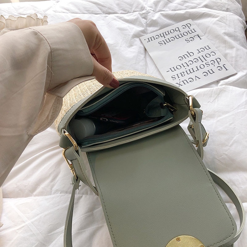 Small Straw Bucket Bags for Women Small Straw Bucket Bags for Women