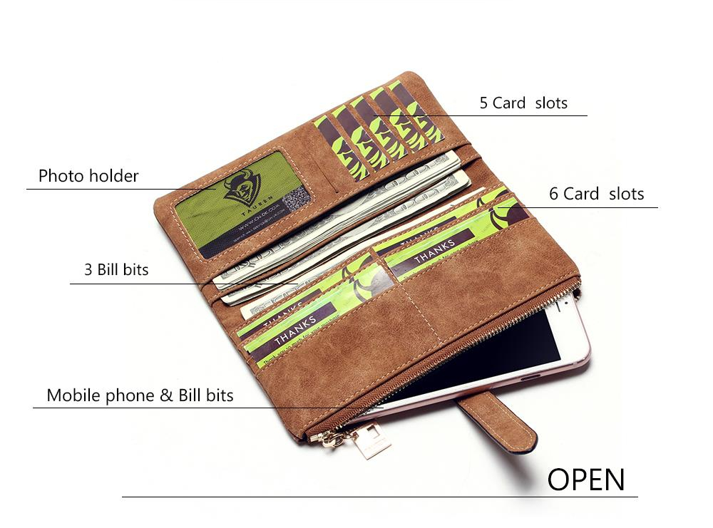 Women's Nubuck Leather Wallet Women's Nubuck Leather Wallet