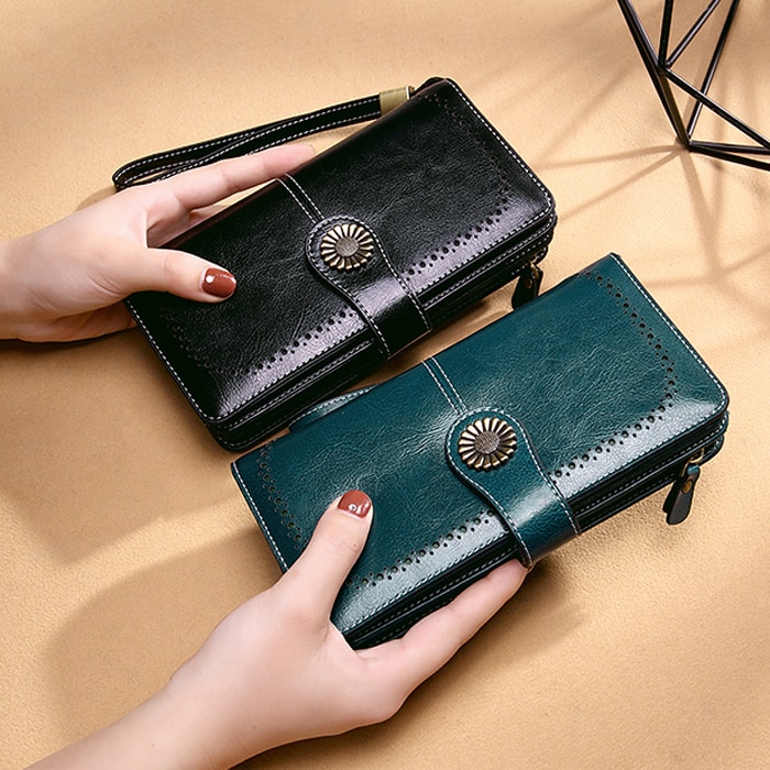 Womens Leather Clutch Wallet Womens Leather Clutch Wallet