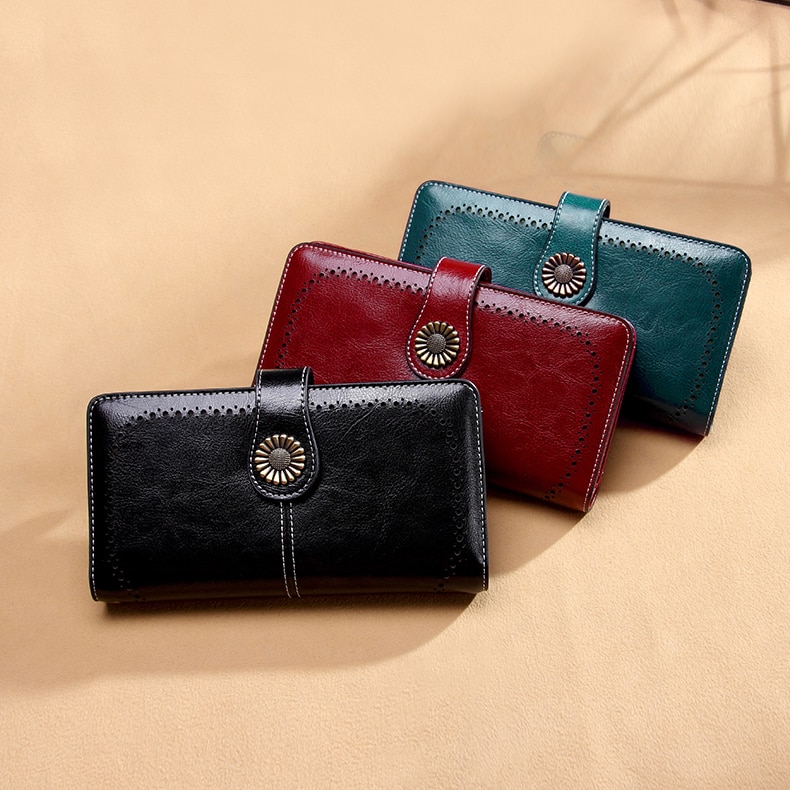 Womens Leather Clutch Wallet Womens Leather Clutch Wallet