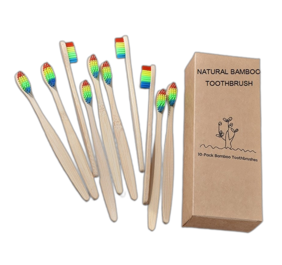 Bamboo Toothbrushes 10 Pcs Set Colorful Bristle Beauty & Health Dental Care Tools Bamboo Toothbrushes 10 Pcs Set Colorful Bristle Beauty & Health Dental Care Tools KDBazar online store extensive range of plus size leggings workout leggings and tights to suit your needs and style