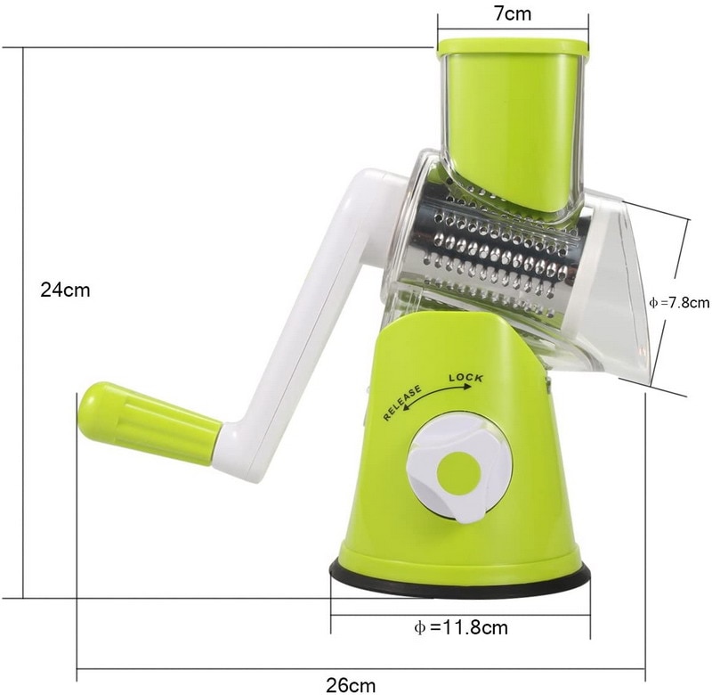 Universal Fruit and Vegetable Slicer size