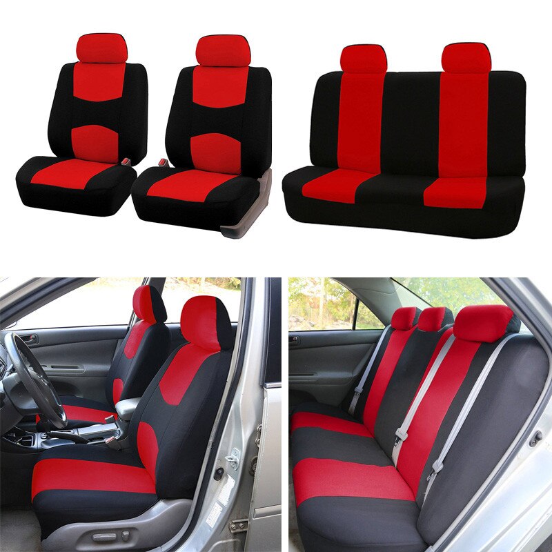 Black and red color seat covers Black and red color seat covers