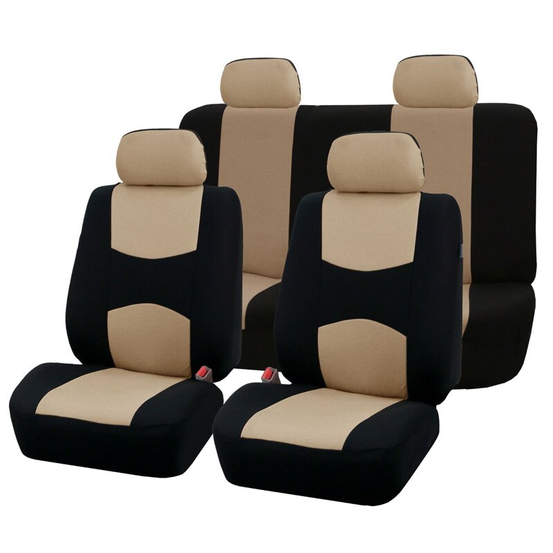Black and beige color seat covers Black and beige color seat covers