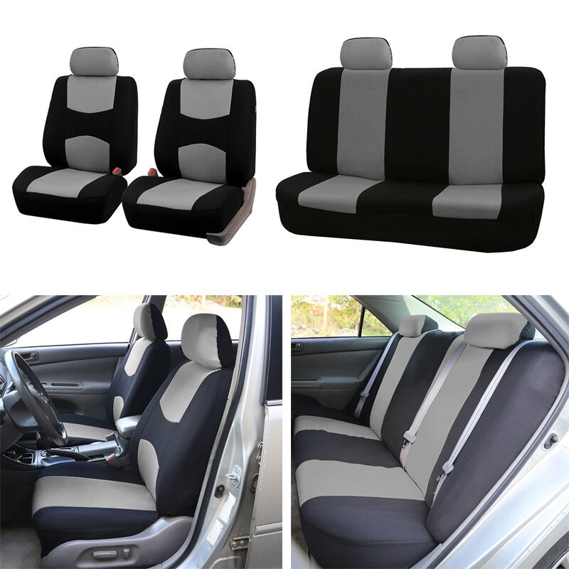 Black and grey color seat covers Black and grey color seat covers