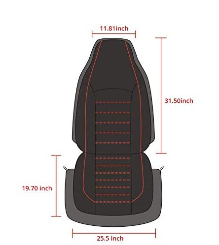 Universal PU Leather Front Car Seat Covers