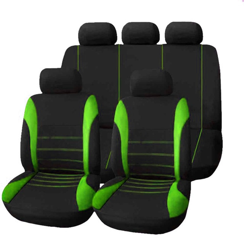 Universal Striped Car Seat Covers Set Universal Striped Car Seat Covers Set