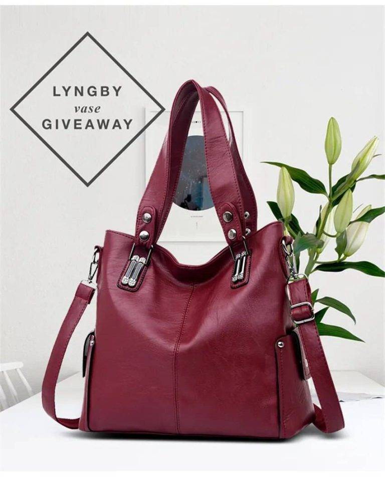 New Fashion Women Leather Handbags Female Leather Shoulder Crossbody Bag Ladies Large Bucket Tote Bag Black/Red Sac a Main Burgundy Bags: Elevate Your Style handbags and purses KDBazar online store: Extensive range of plus size leggings, workout leggings, and tights to suit your needs and style. Shop now and discover the ideal fit for you.