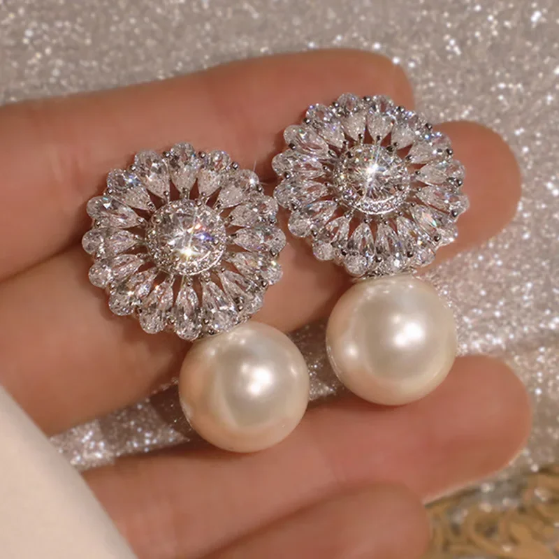High-end Pearl Drop Earring for Women High-end Pearl Drop Earring for Women