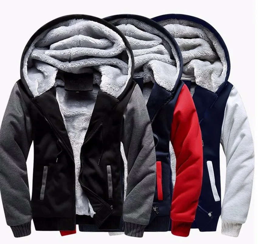 Best Bomber Jacket Men Winter Thick Jacket with Hood-5XL