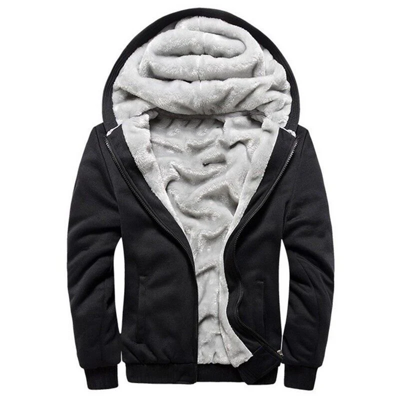 Best Bomber Jacket Men Winter Thick Jacket with Hood-5XL