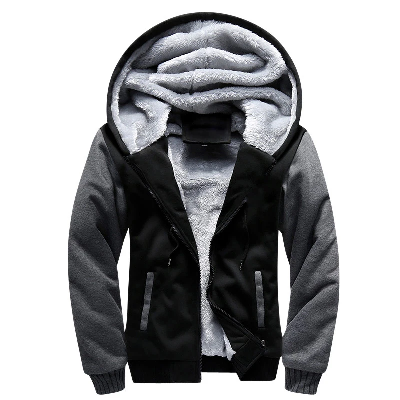 Best Bomber Jacket Men Winter Thick Jacket with Hood-5XL