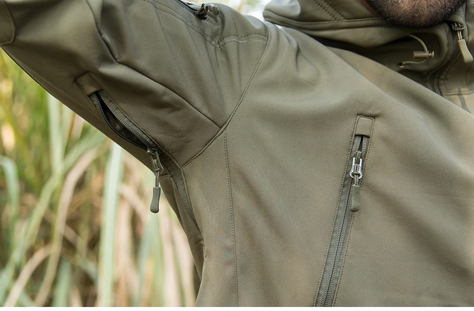 Best Shark Skin Soft Shell Jacket Men-4XL