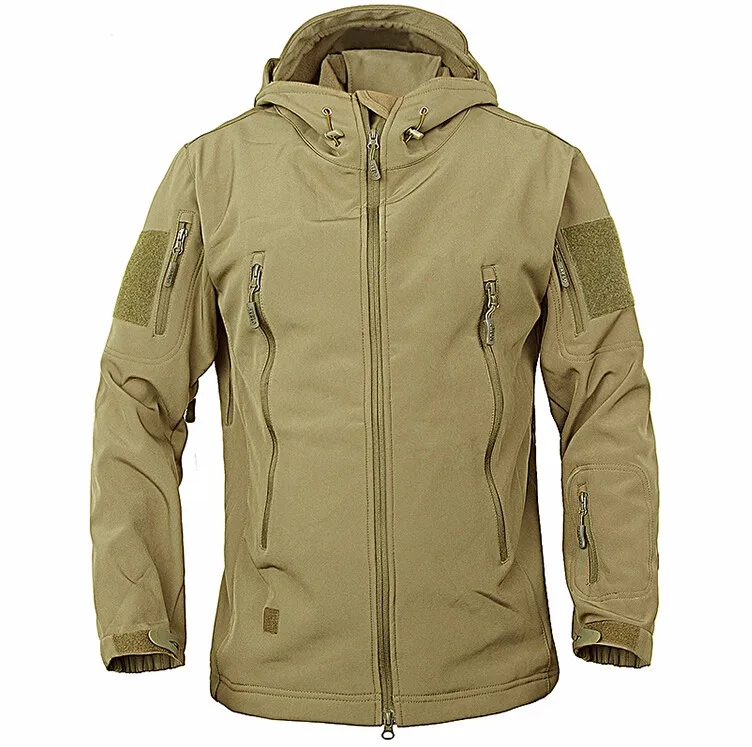 Camo Windbreaker Mens Jackets and Coats Waterproof 3XL