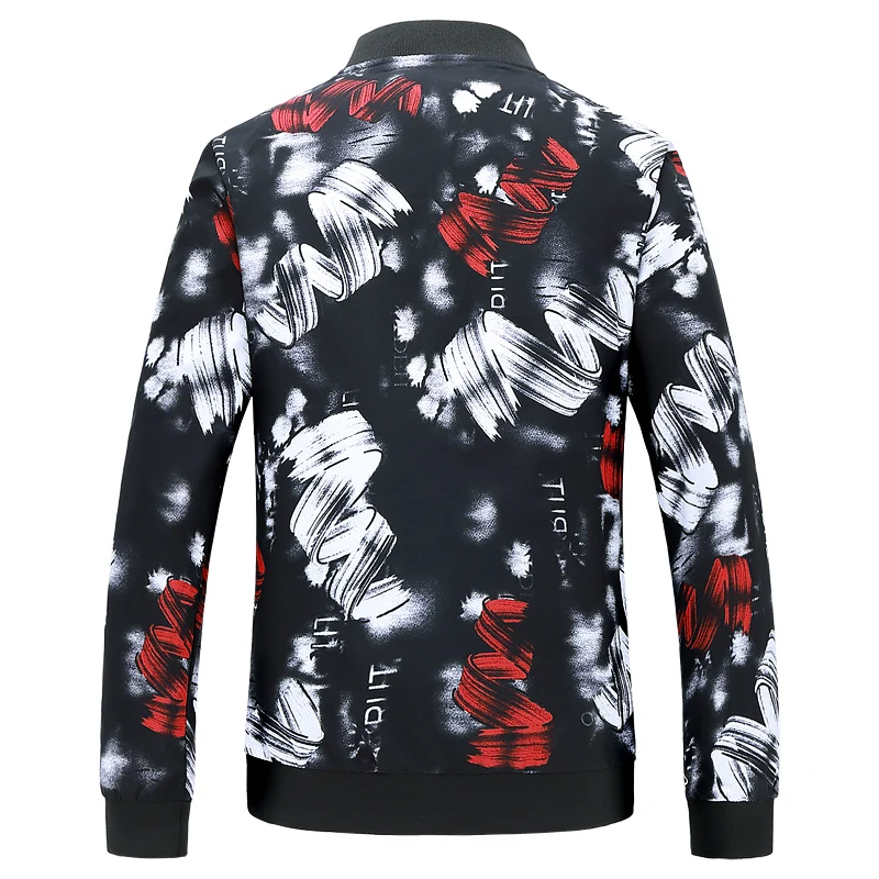 Fashion Floral bomber Jacket Mens Slim Fit Mens jacket 4xl Fashion Floral bomber Jacket Mens Slim Fit Mens jacket 4xl