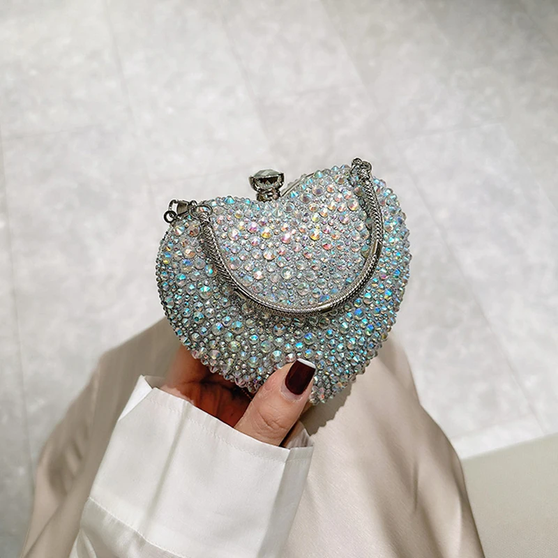 Luxury Heart Shaped Clutch Purse – Crystal Rhinestone Mini Evening Bag handbags and purses Luxury Heart Shaped Clutch Purse – Crystal Rhinestone Mini Evening Bag handbags and purses KDBazar online store extensive range of plus size leggings workout leggings and tights to suit your needs and style
