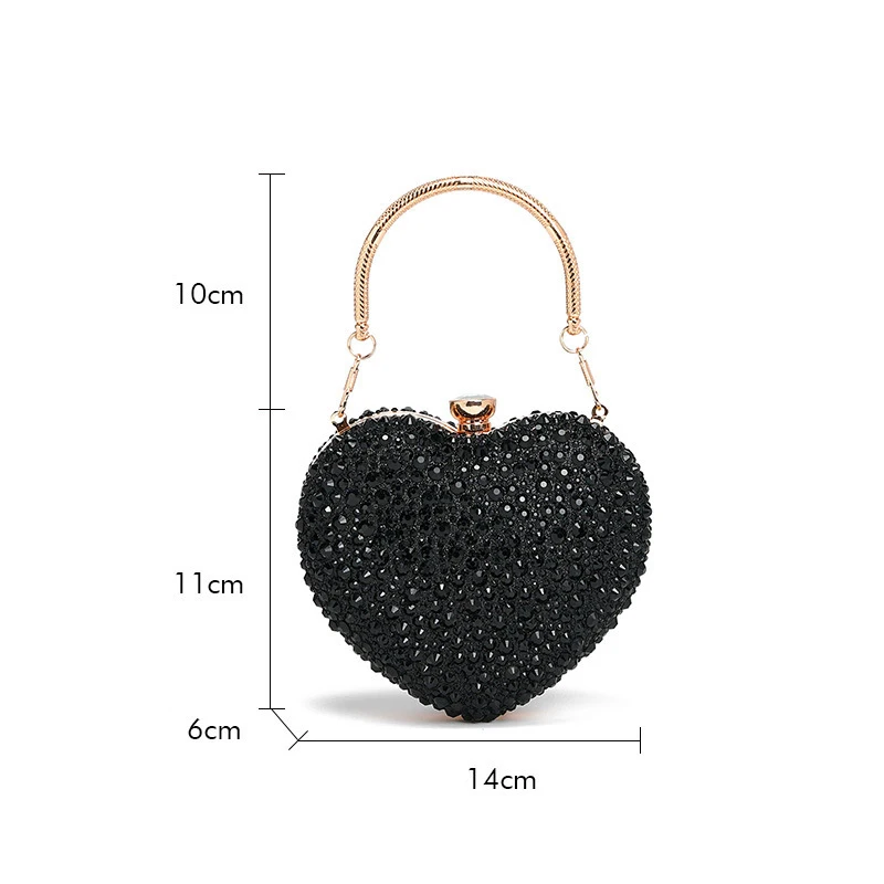 Luxury Heart Shaped Clutch Purse – Crystal Rhinestone Mini Evening Bag handbags and purses Luxury Heart Shaped Clutch Purse – Crystal Rhinestone Mini Evening Bag handbags and purses KDBazar online store extensive range of plus size leggings workout leggings and tights to suit your needs and style