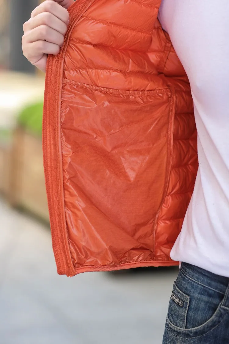 Man Winter Jacket Autumn Jacket White Duck Down Jackets Hooded