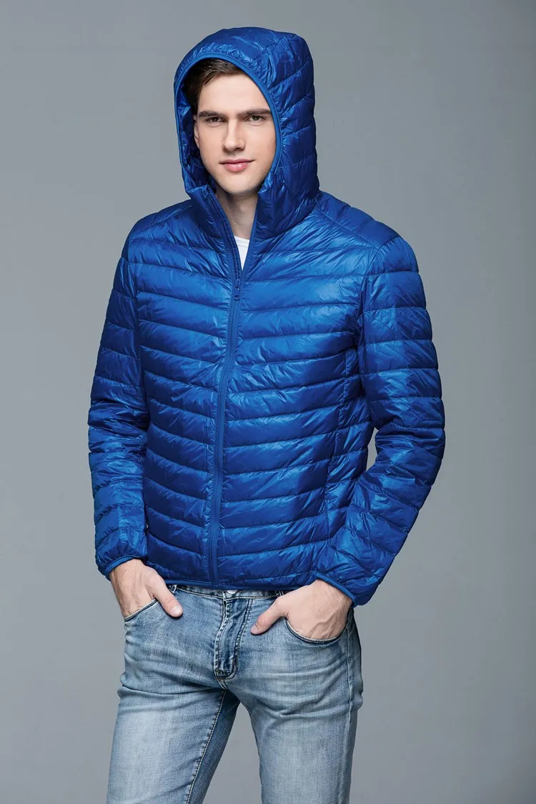 Man Winter Jacket Autumn Jacket White Duck Down Jackets Hooded