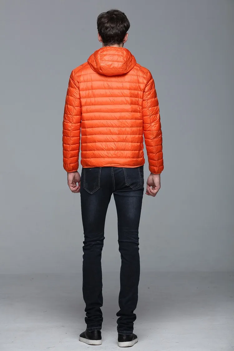 Man Winter Jacket Autumn Jacket White Duck Down Jackets Hooded