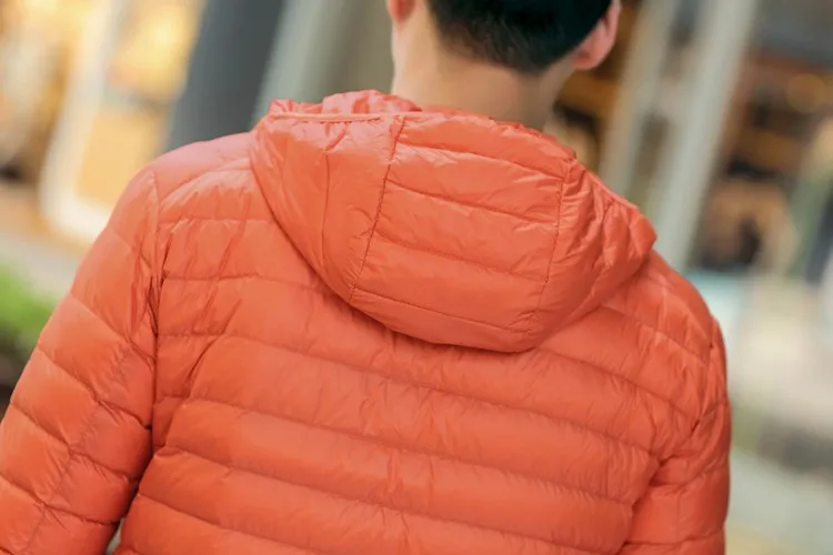 Man Winter Jacket Autumn Jacket White Duck Down Jackets Hooded