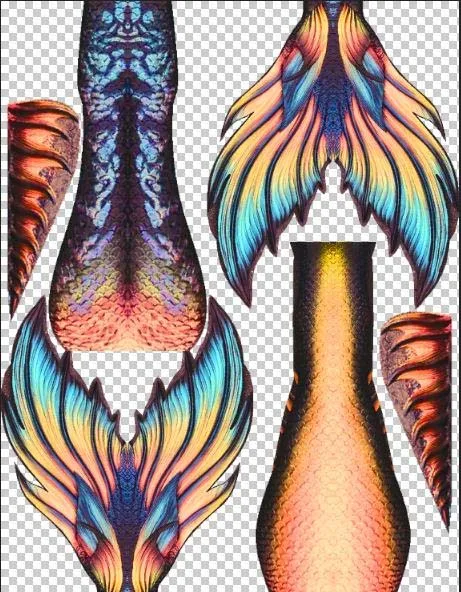 Mermaid Tails Swimsuit Stunning Fin Fun 14T Mermaid Tails Swimsuit Stunning Fin Fun 14T