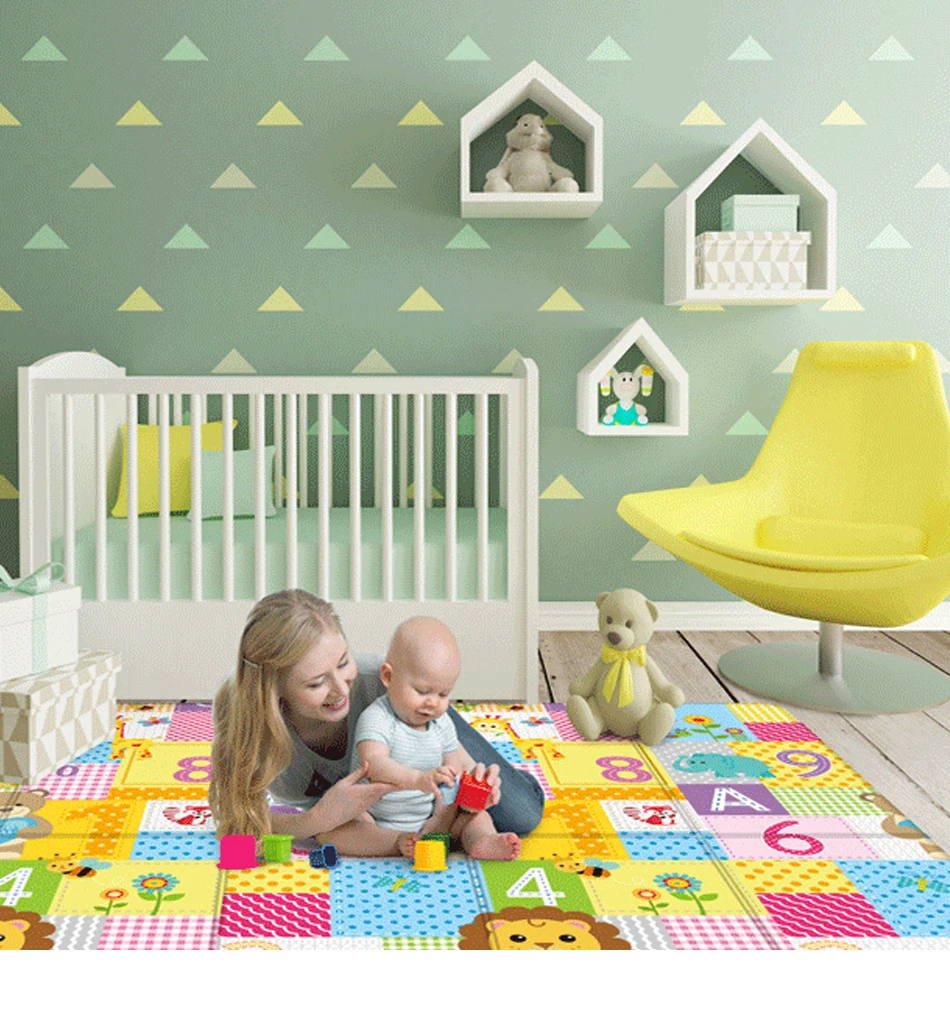Baby Play Mat Foldable 100*180cm Double-Sided