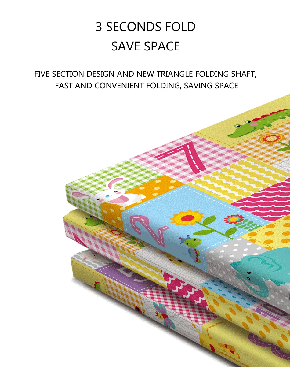 Baby Play Mat Foldable 100*180cm Double-Sided
