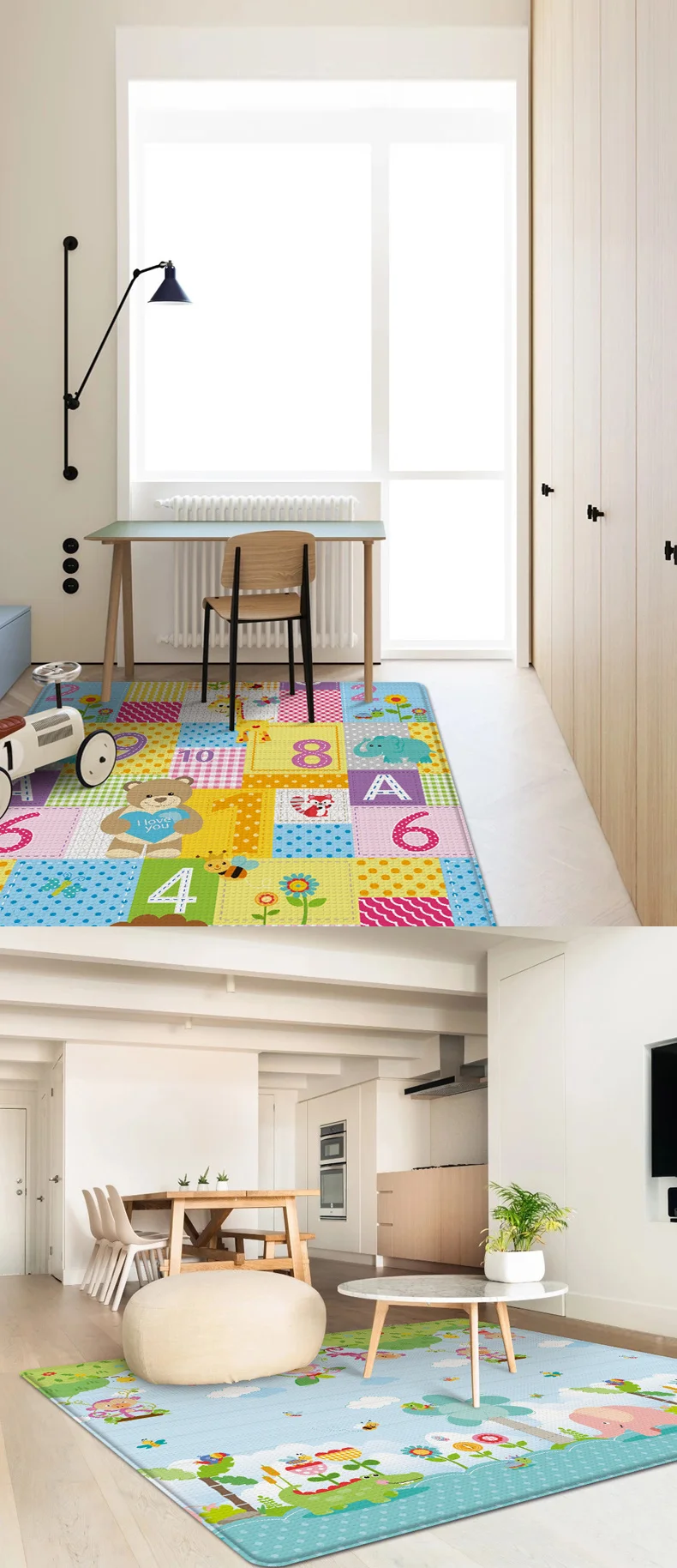 Baby Play Mat Foldable 100*180cm Double-Sided