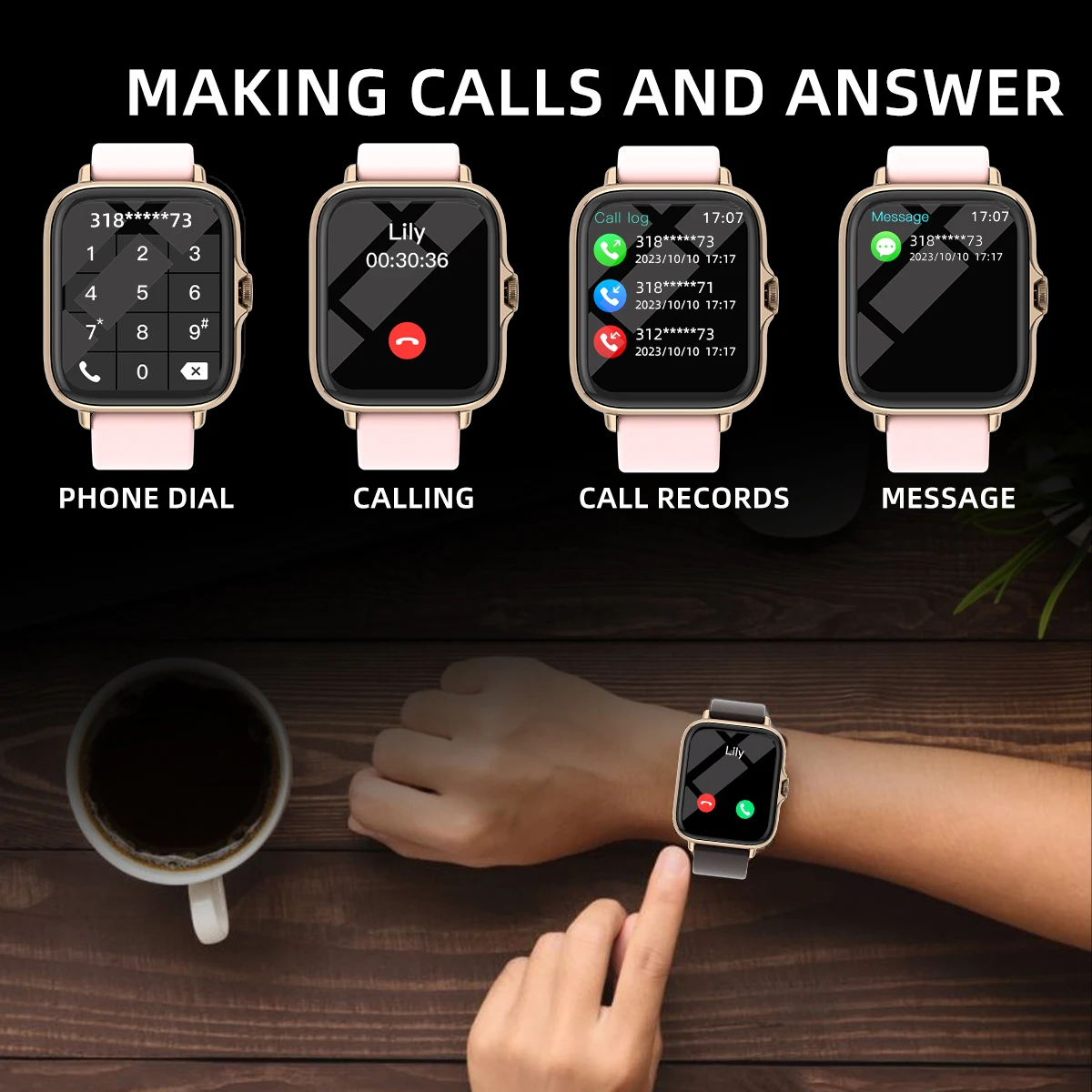 Best Fitness Tracker Watch 1.83'' Waterproof For iPhone Android Fitness Equipment KDBazar online store extensive range of plus size leggings workout leggings and tights to suit your needs and style