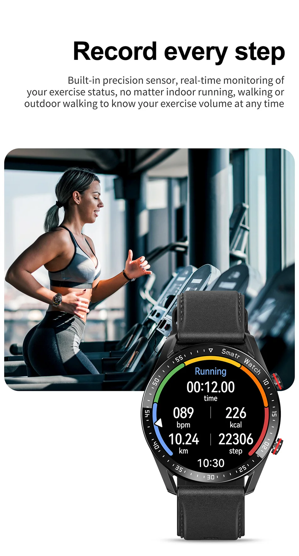 GT Series Smart Fitness Tracker Watch for Men and Women