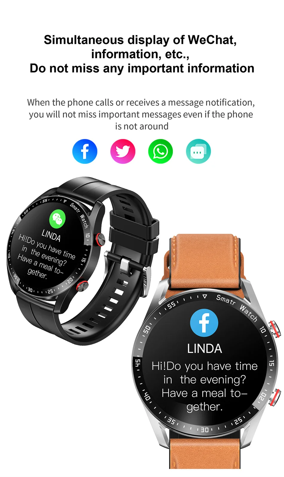 GT Series Smart Fitness Tracker Watch for Men and Women