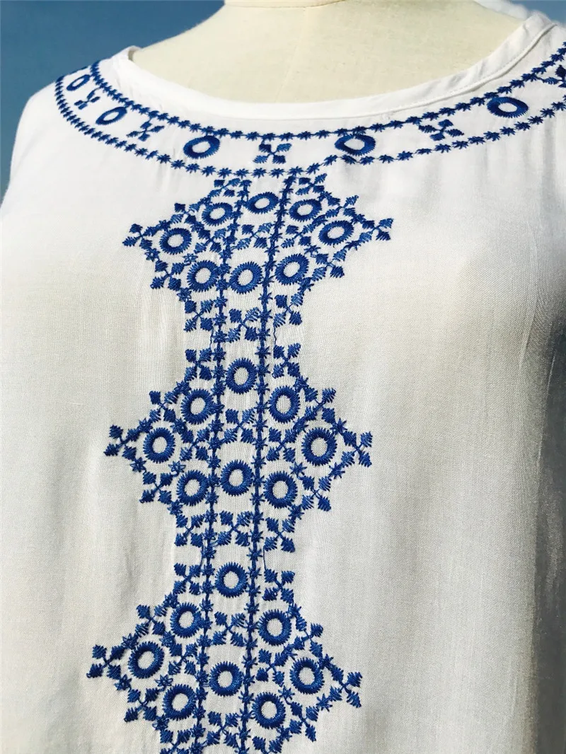 Beach Tunic Dress Cotton Beach Cover up Saida de Praia