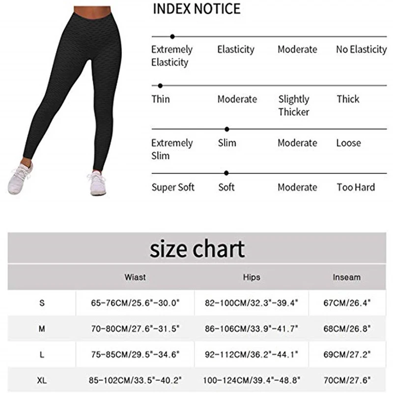 Best Anti Cellulite Push Up Leggings High Waist 1XL Best Anti Cellulite Push Up Leggings High Waist 1XL