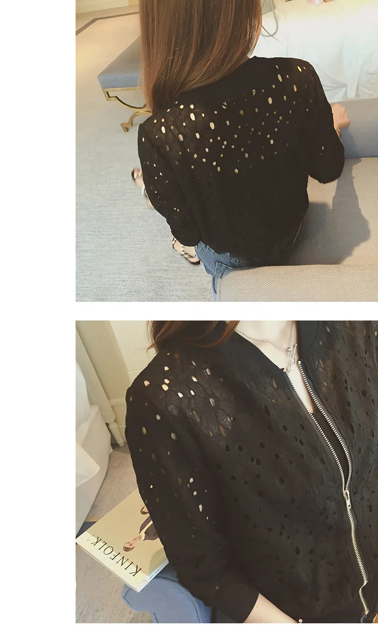 Best Hollow Out Slim Fit Bomber Jacket M-2XL Best Hollow Out Slim Fit Bomber Jacket M-2XL
