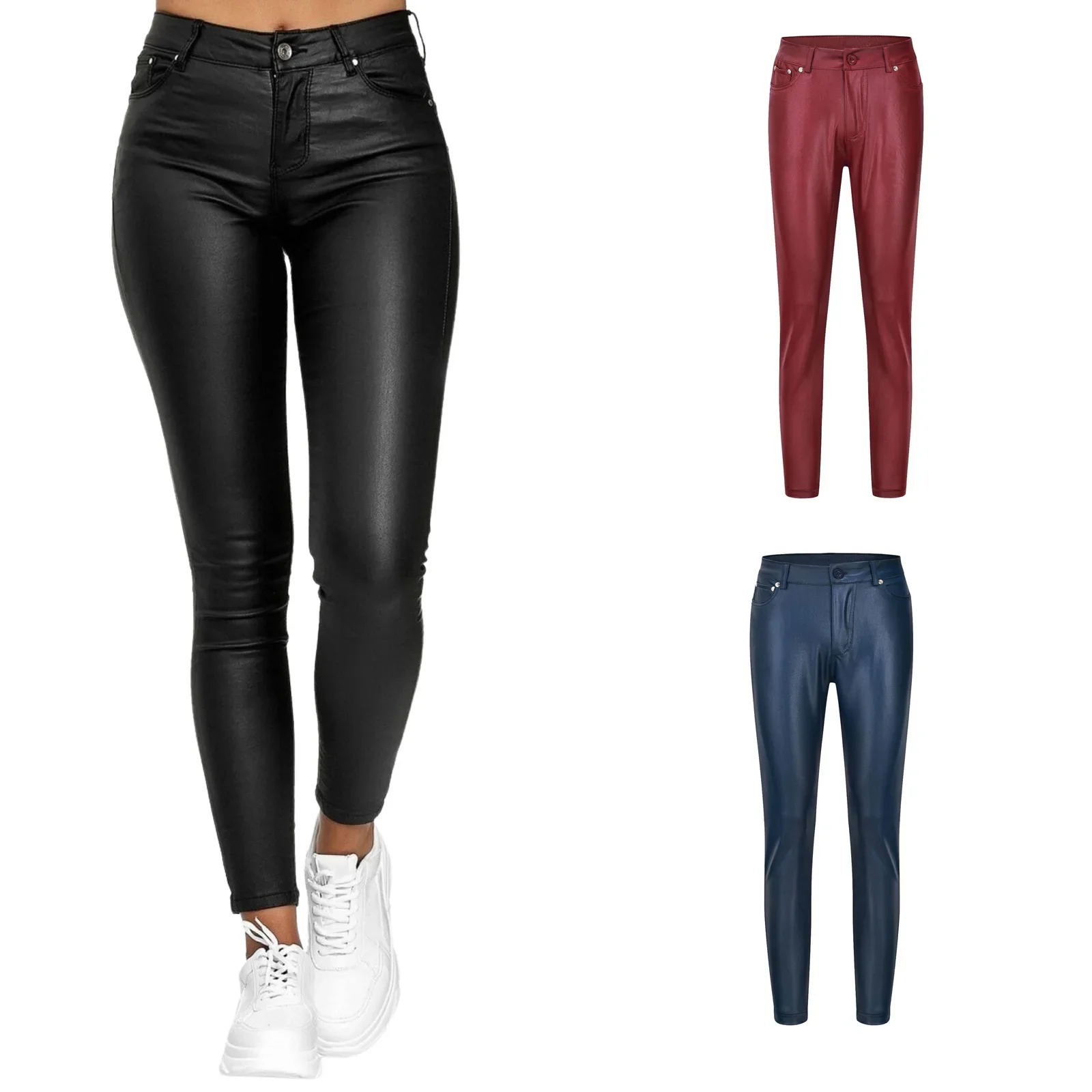Black PU Leather Pants Women Dazzling Wet Pu S-5XL Leggings Push Up Leggings Women Clothing Fashion Women’s Leggings Fashion Black PU Leather Pants Women Dazzling Wet Pu S-5XL Leggings Push Up Leggings Women Clothing Fashion Women's Leggings Fashion KDBazar