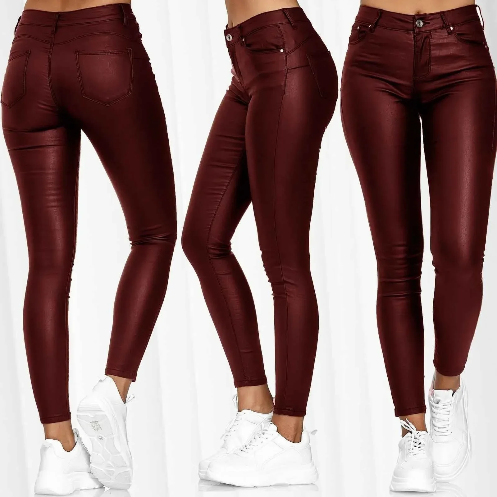 Black PU Leather Pants Women Dazzling Wet Pu S-5XL Leggings Push Up Leggings Women Clothing Fashion Women’s Leggings Fashion Black PU Leather Pants Women Dazzling Wet Pu S-5XL Leggings Push Up Leggings Women Clothing Fashion Women's Leggings Fashion KDBazar