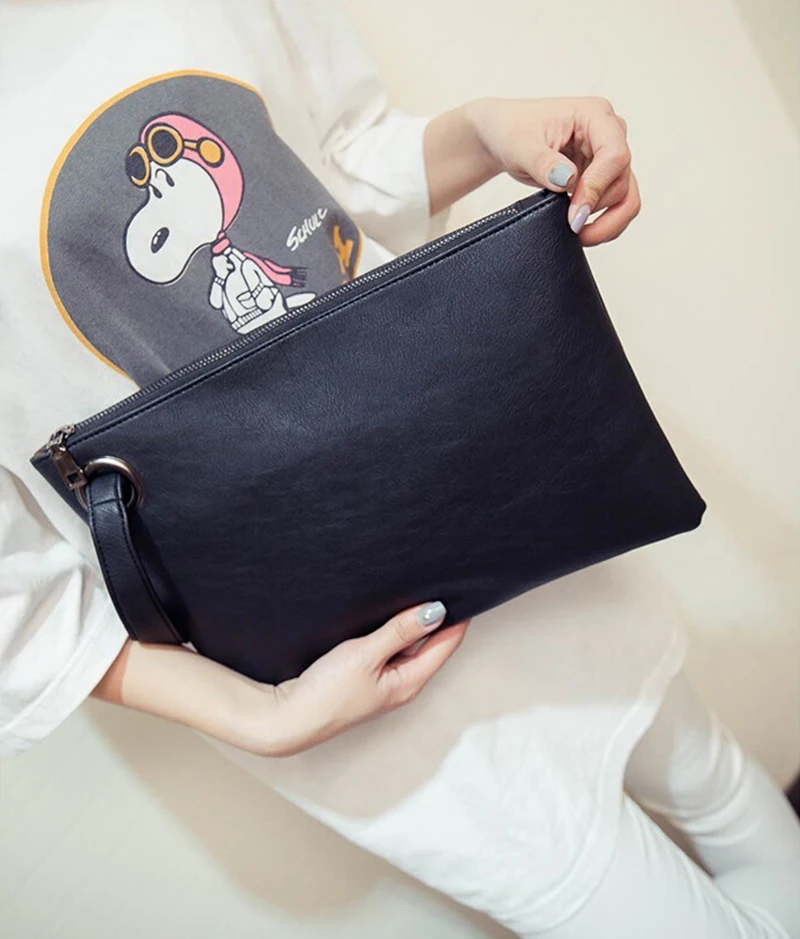 Fashion Envelope Bag for Women Solid PU Leather Fashion Envelope Bag for Women Solid PU Leather