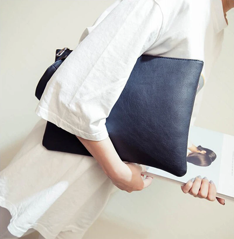 Fashion Envelope Bag for Women Solid PU Leather Fashion Envelope Bag for Women Solid PU Leather