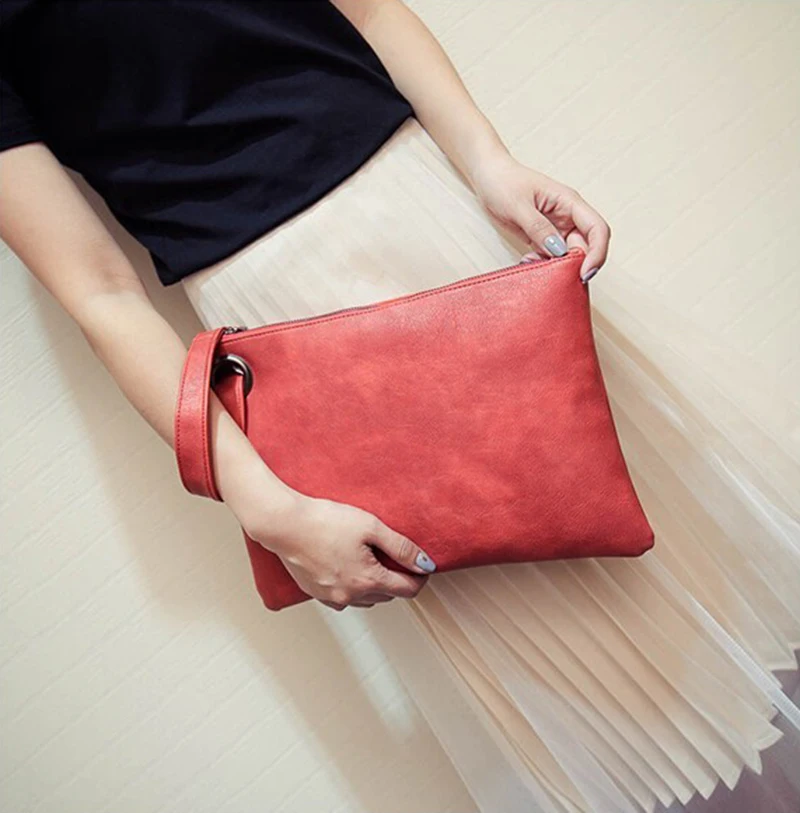 Fashion Envelope Bag for Women Solid PU Leather Fashion Envelope Bag for Women Solid PU Leather
