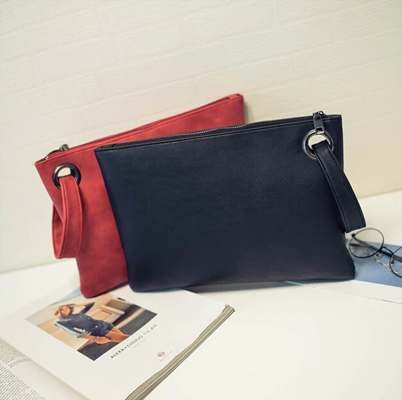 Fashion Envelope Bag for Women Solid PU Leather Fashion Envelope Bag for Women Solid PU Leather