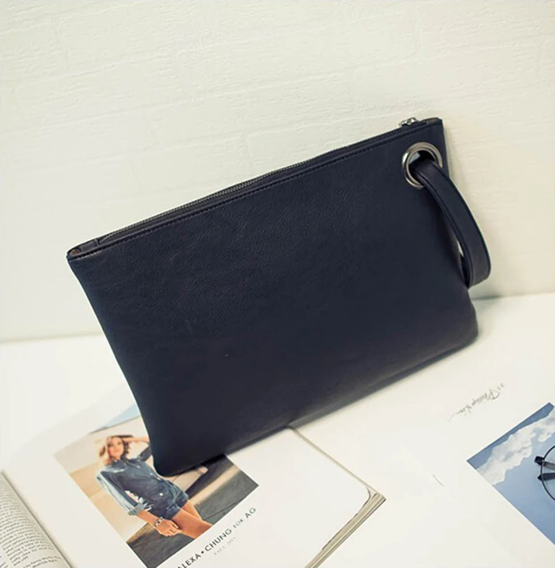 Fashion Envelope Bag for Women Solid PU Leather Fashion Envelope Bag for Women Solid PU Leather