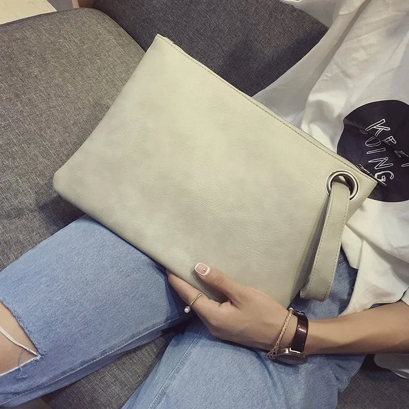 Fashion Envelope Bag for Women Solid PU Leather Fashion Envelope Bag for Women Solid PU Leather
