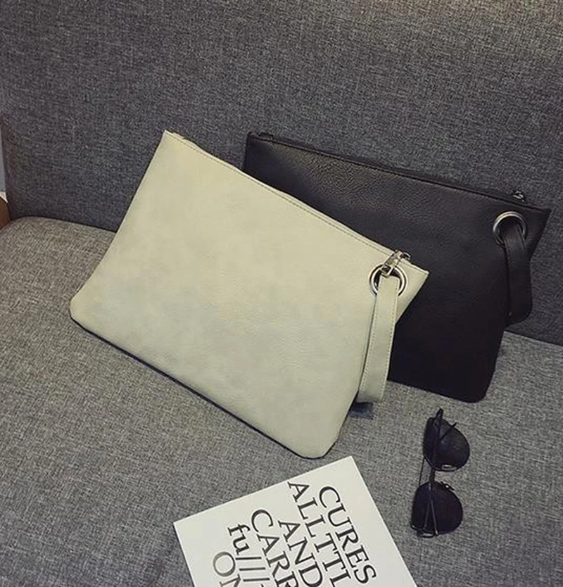 Fashion Envelope Bag for Women Solid PU Leather Fashion Envelope Bag for Women Solid PU Leather